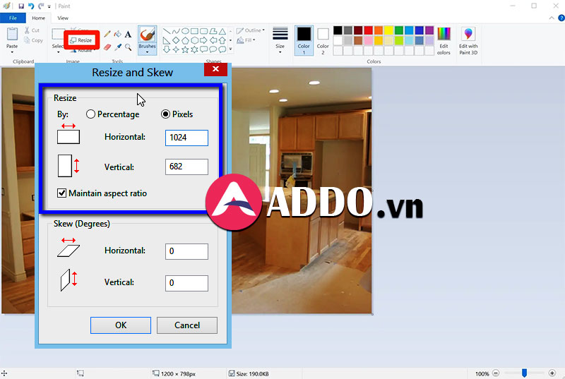 Dùng Paint trong Windows để chỉnh sửa kích thước hình ảnh chuẩn SEO trên Website